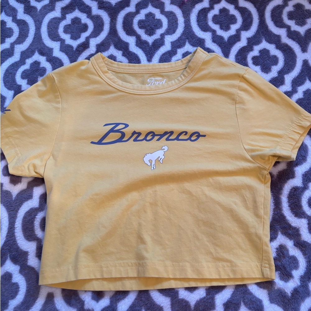 Ford Yellow Bronco Script Tee